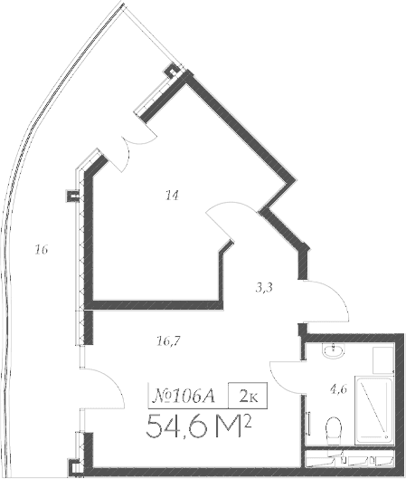 Продается 2-комн. квартира, 38.6 м²