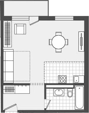 Продается 1-комн. квартира, 43.8 м²