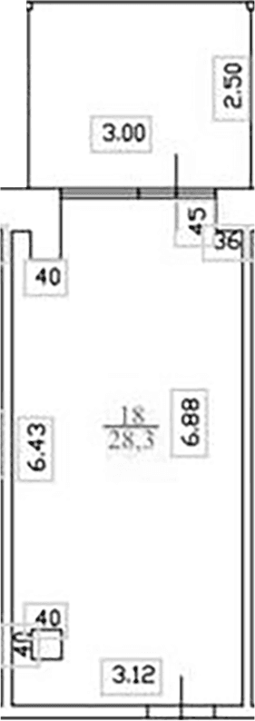 Продается 1-комн. квартира, 28.3 м²