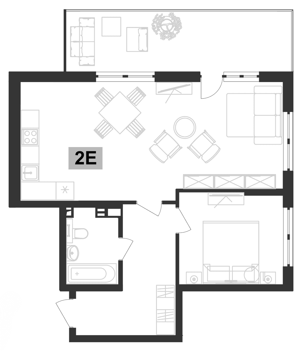 Продается 2-комн. квартира, 57.9 м²