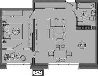 Продается 2-комн. квартира, 47.8 м²