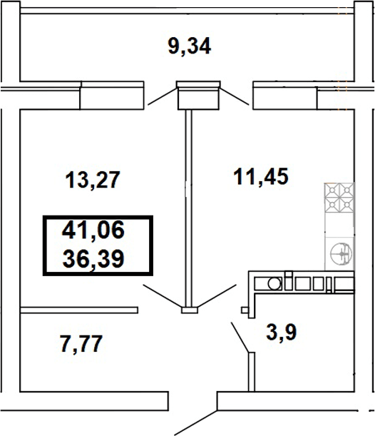 Продается 1-комн. квартира, 36.39 м²