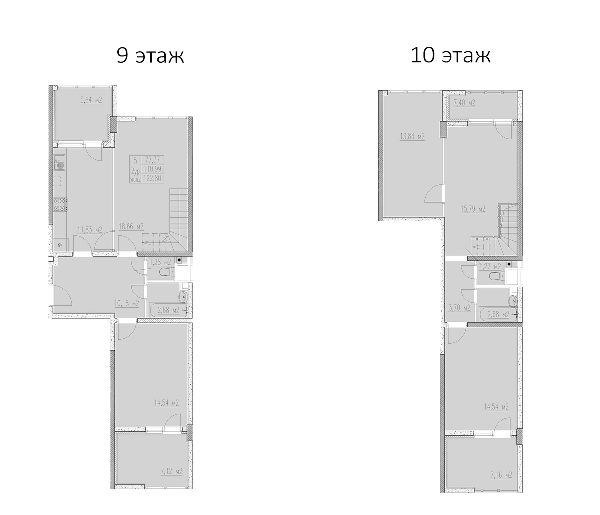 Продается 5-комн. квартира, 110.99 м²