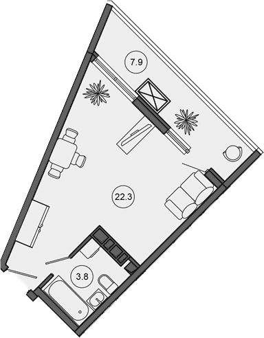 Продается 1-комн. квартира, 26.1 м²