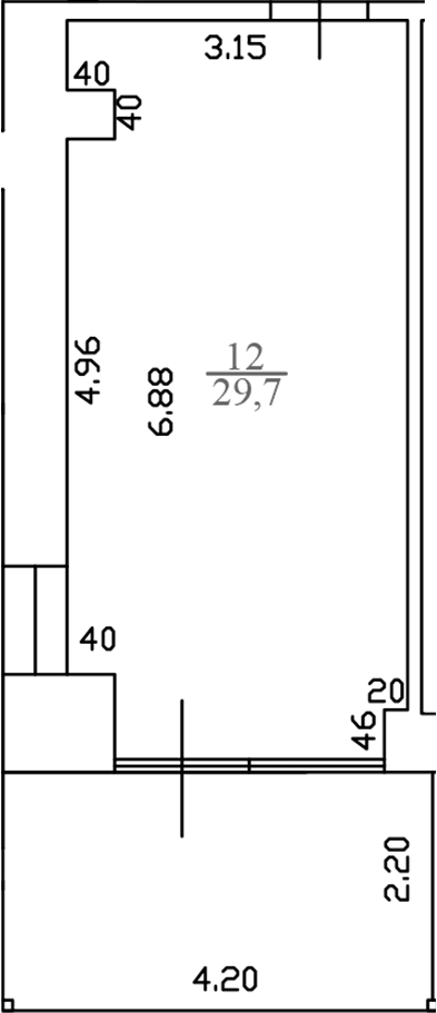 Продается 1-комн. квартира, 29.7 м²