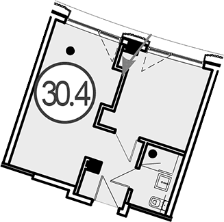 Продается 1-комн. квартира, 30.4 м²