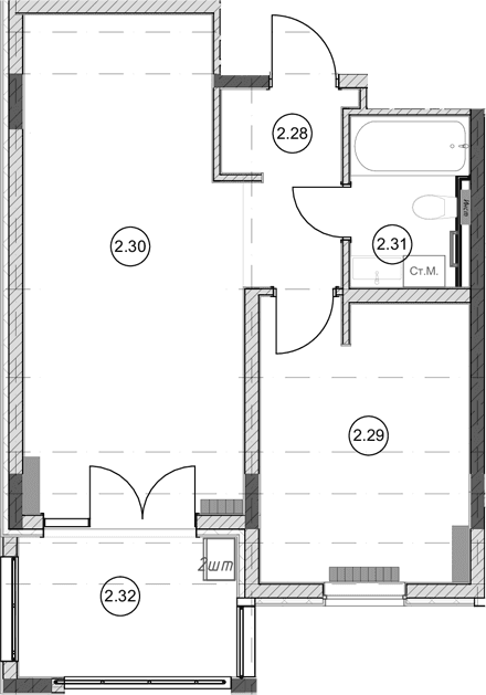 Продается 1-комн. квартира, 41.8 м²