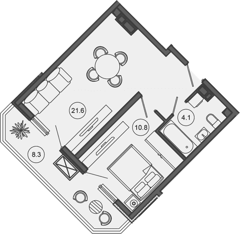 Продается 2-комн. квартира, 36.5 м²