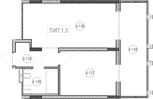 Продается 1-комн. квартира, 30.8 м²