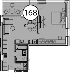 Продается 1-комн. квартира, 73.5 м²