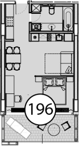 Продается 1-комн. квартира, 54.7 м²