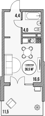 Продается 1-комн. квартира, 25 м²