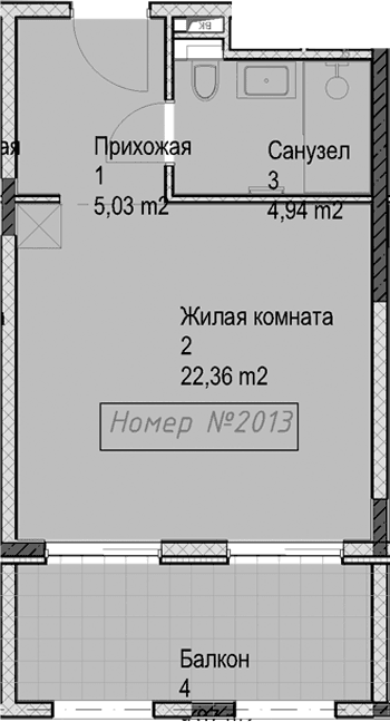 Продается 1-комн. квартира, 32.33 м²