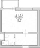 Продается 1-комн. квартира, 31 м²