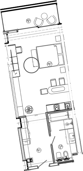 Продается 1-комн. квартира, 46.7 м²