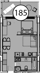 Продается 1-комн. квартира, 54.9 м²