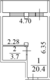 Продается 1-комн. квартира, 30.3 м²