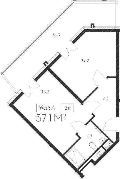 Продается 2-комн. квартира, 40.8 м²