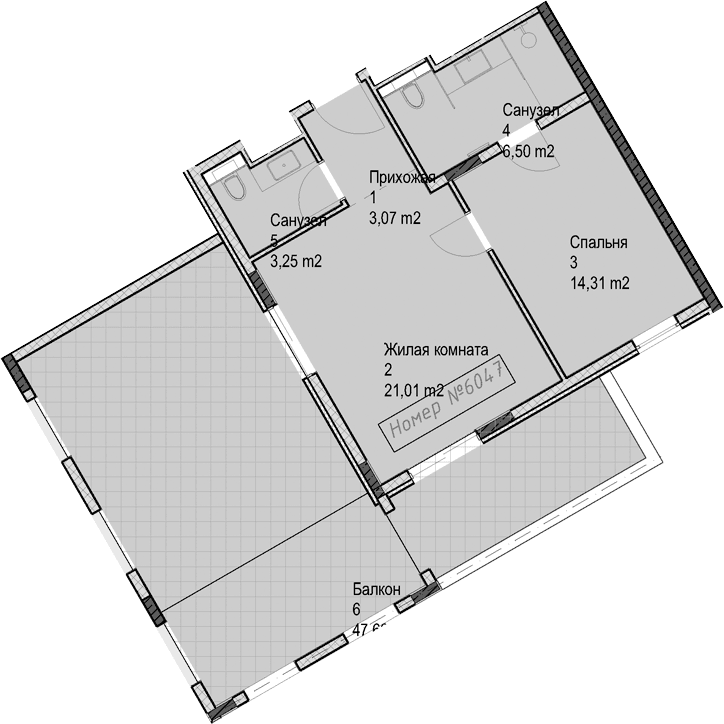 Продается 2-комн. квартира, 48.1 м²