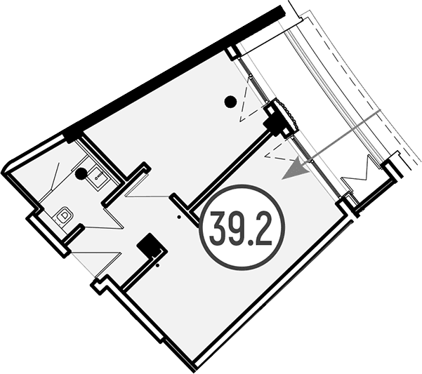 Продается 1-комн. квартира, 39.2 м²