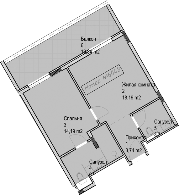 Продается 2-комн. квартира, 46.7 м²
