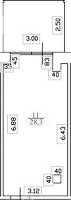 Продается 1-комн. квартира, 28.3 м²