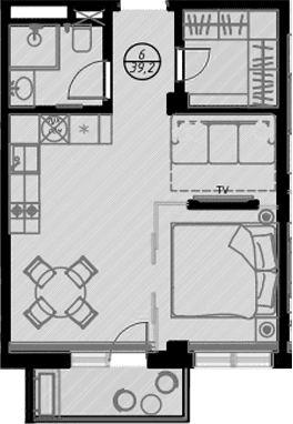 Продается 1-комн. квартира, 36.3 м²