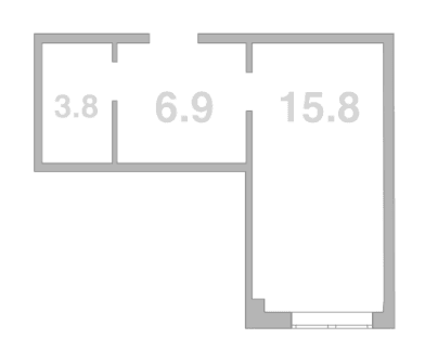 Продается 1-комн. квартира, 26.5 м²