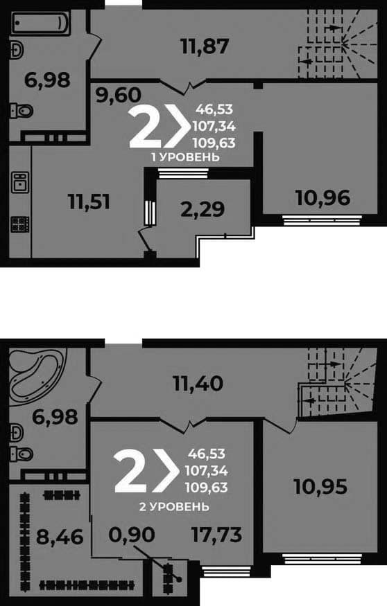 Продается 3-комн. квартира, 107.34 м²