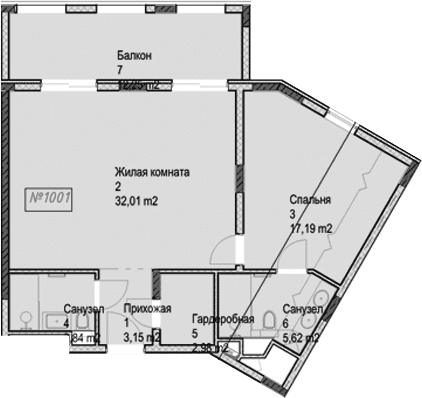 Продается 2-комн. квартира, 64.8 м²
