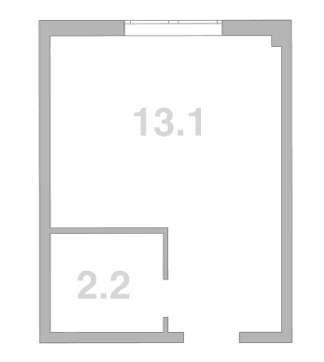 Продается 1-комн. квартира, 15.3 м²