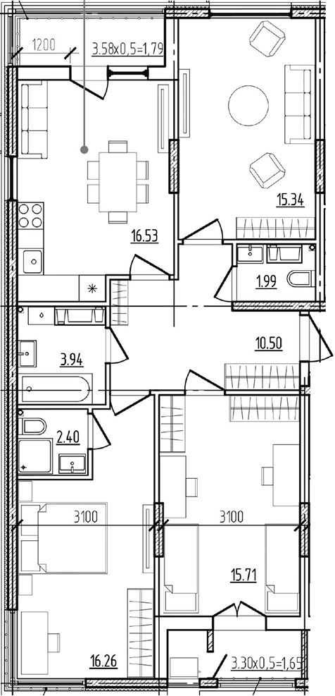 Продается 4-комн. квартира, 82.67 м²