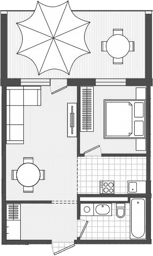 Продается 1-комн. квартира, 57.6 м²