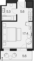 Продается 1-комн. квартира, 28.3 м²