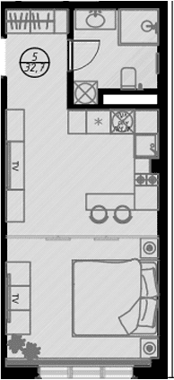 Продается 1-комн. квартира, 32.7 м²