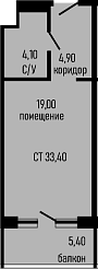 Продается 1-комн. квартира, 28 м²