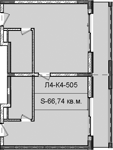 Продается 1-комн. квартира, 66.74 м²