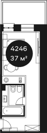 Продается 1-комн. квартира, 37.29 м²