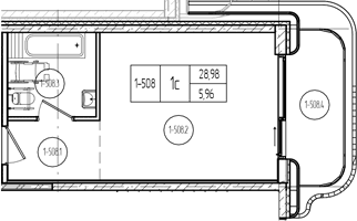 Продается 1-комн. квартира, 28.83 м²