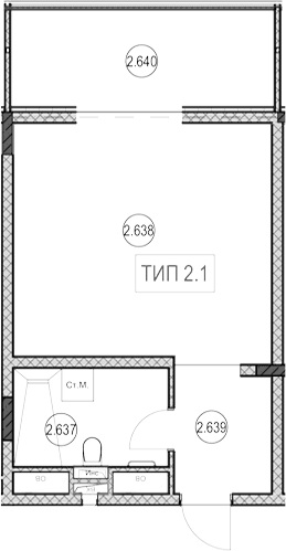 Продается 1-комн. квартира, 30.8 м²