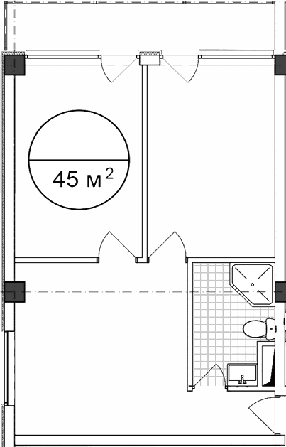 Продается 1-комн. квартира, 45 м²