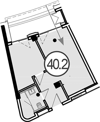 Продается 1-комн. квартира, 40.2 м²