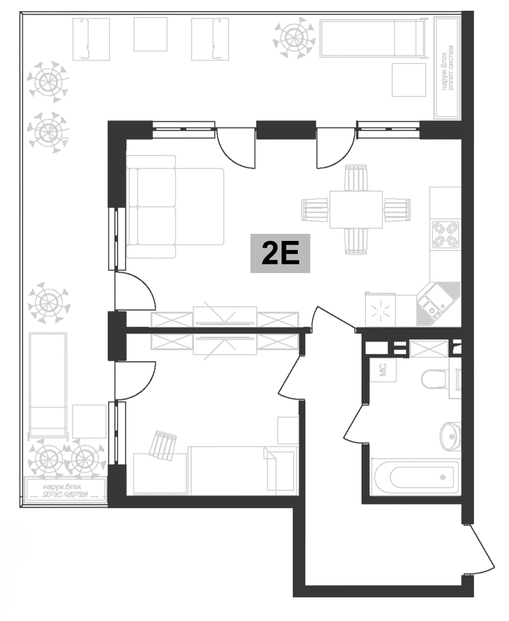 Продается 2-комн. квартира, 45.6 м²