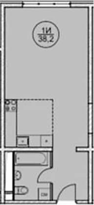 Продается 1-комн. квартира, 38.2 м²