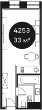 Продается 1-комн. квартира, 32.72 м²