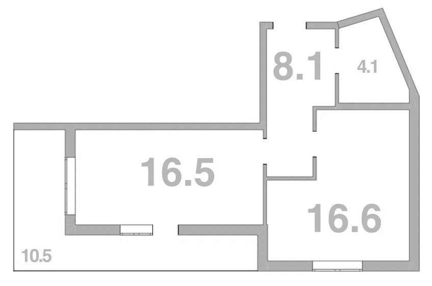 Продается 1-комн. квартира, 70.25 м²