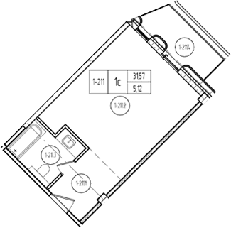 Продается 1-комн. квартира, 31.01 м²