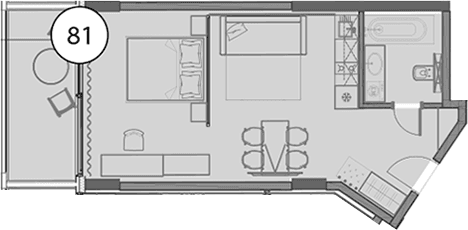 Продается 1-комн. квартира, 48.7 м²