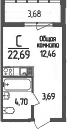 Продается 1-комн. квартира, 20.85 м²