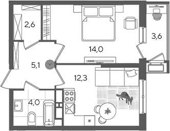 Продается 1-комн. квартира, 38 м²
